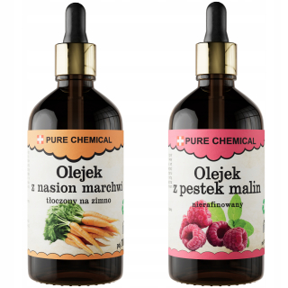 OLEJ Z MALINOVÝCH SEMIENOK, NERAFINOVANÝ, PRÍRODNÝ 100ml